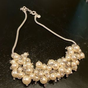 J Crew Pearl Cluster Necklace